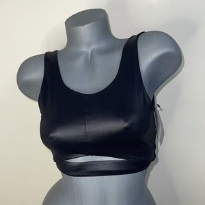 Victoria’s Secret VSX Sport Bra Wire free Unlined Shiny. Size Small. NWT